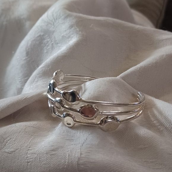 IPPOLITA Onda 3 Row Cuff Bracelet, Sterling Silver - Picture 6 of 13